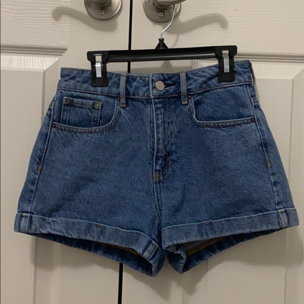 Medium Wash Pacsun Mom Shorts